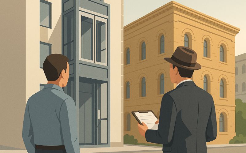 Ascensore bloccato dalla Soprintendenza per impatto visivo