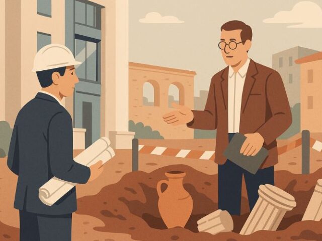 Ascensore bloccato per rinvenimenti archeologici durante gli scavi: chi paga e cosa succede ora?